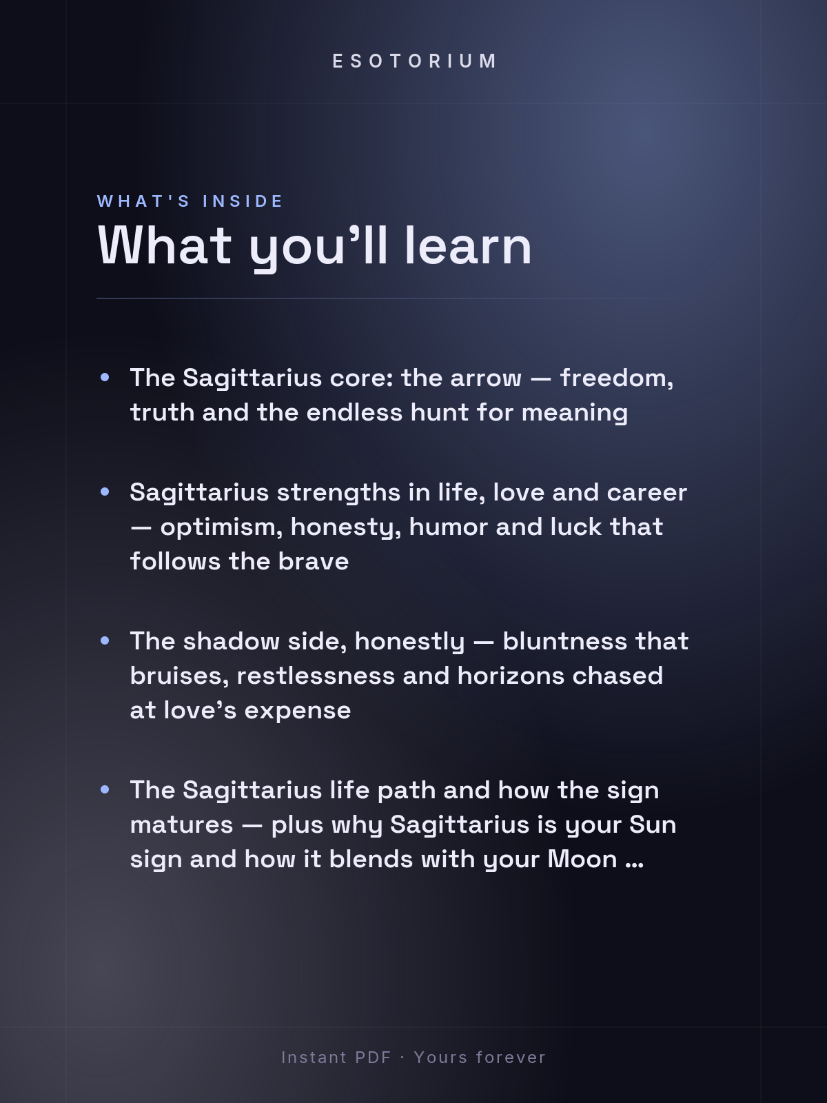 Sagittarius Zodiac Sign — Complete Personality Guide — what you'll learn