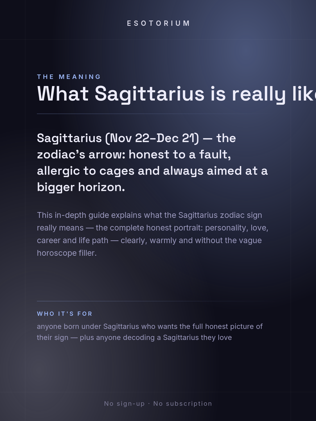 Sagittarius Zodiac Sign — Complete Personality Guide — what it means