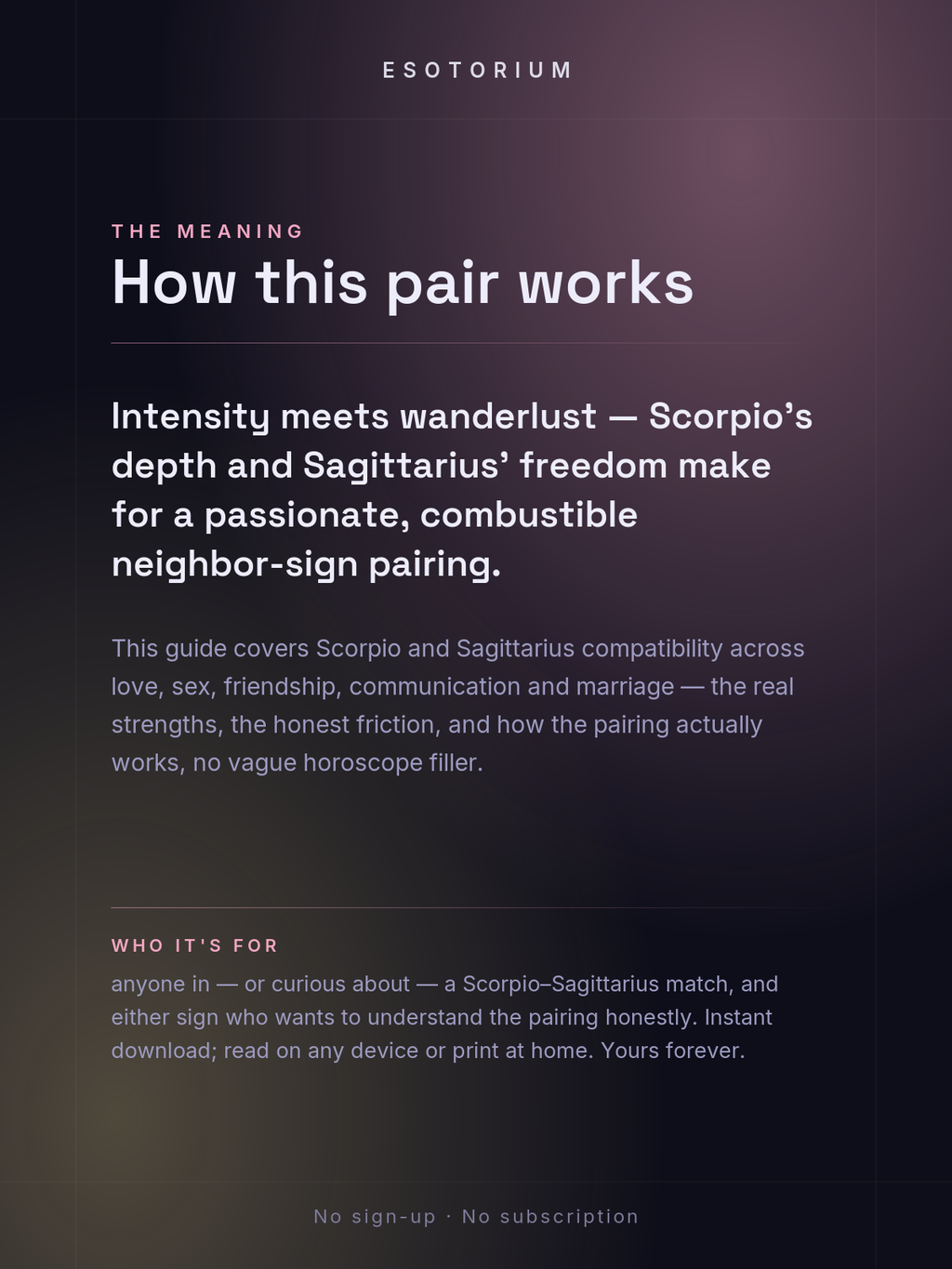 Scorpio and Sagittarius Compatibility — Love, Sex & Friendship — What it means