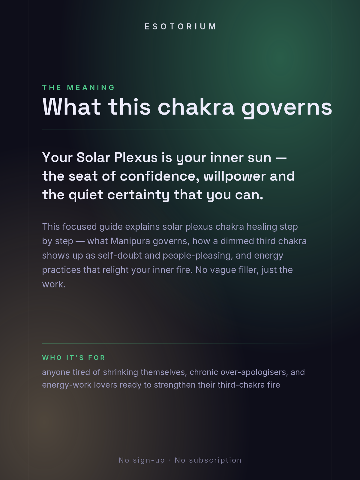 Solar Plexus Chakra — Healing & Balancing Guide — what it means
