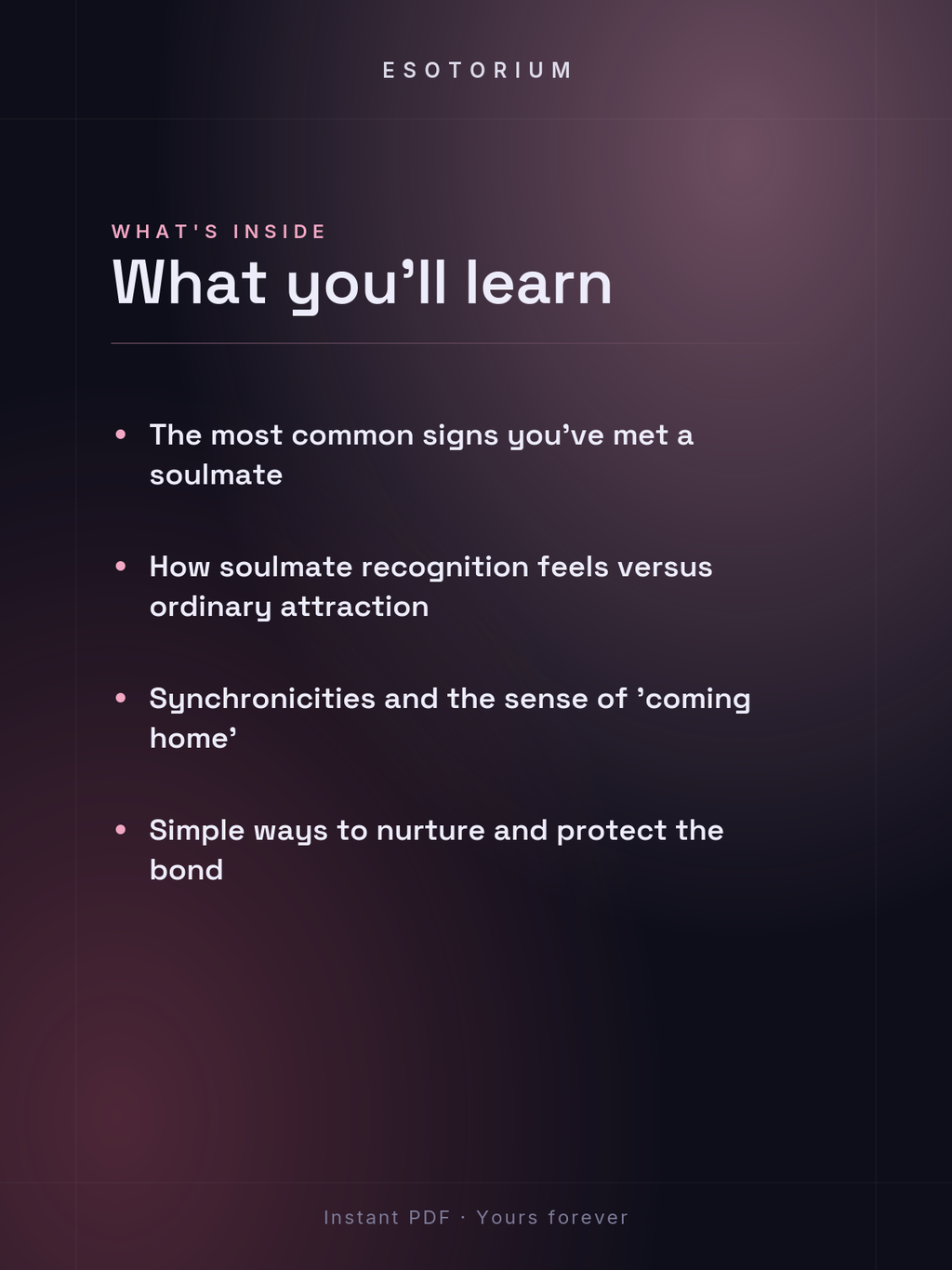 Soulmate Signs — How to Recognise Yours — What's inside