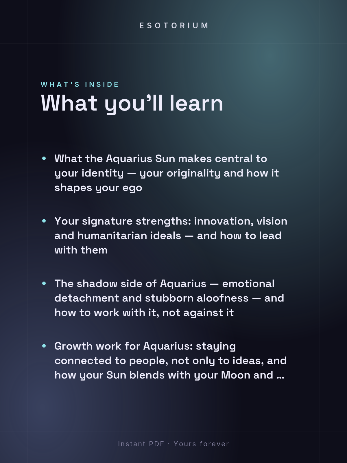 Sun in Aquarius — Meaning in Your Birth Chart — What's inside