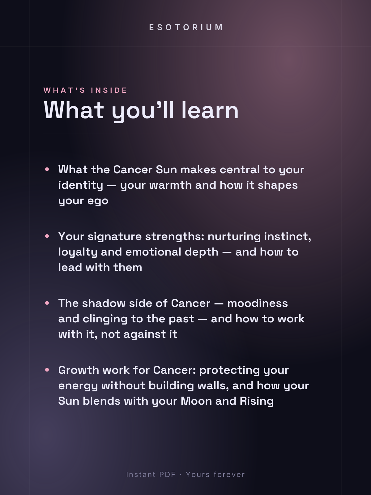 Sun in Cancer — Meaning in Your Birth Chart — What's inside