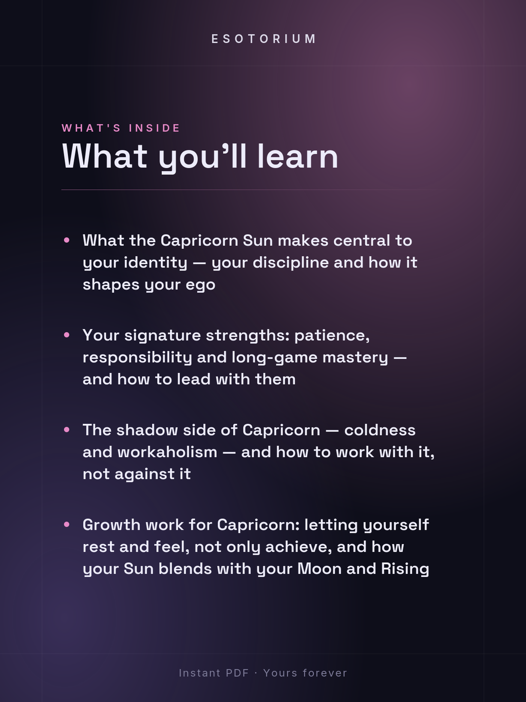 Sun in Capricorn — Meaning in Your Birth Chart — What's inside