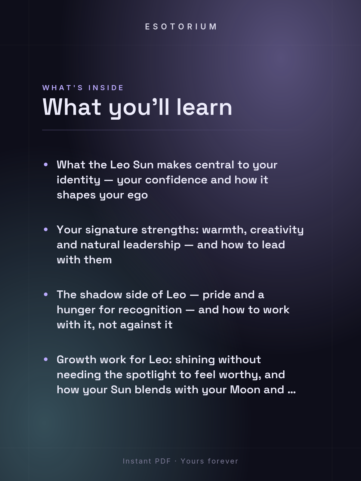 Sun in Leo — Meaning in Your Birth Chart — What's inside