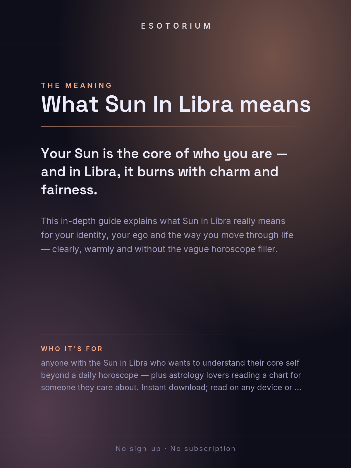 Sun in Libra — Meaning in Your Birth Chart — What it means