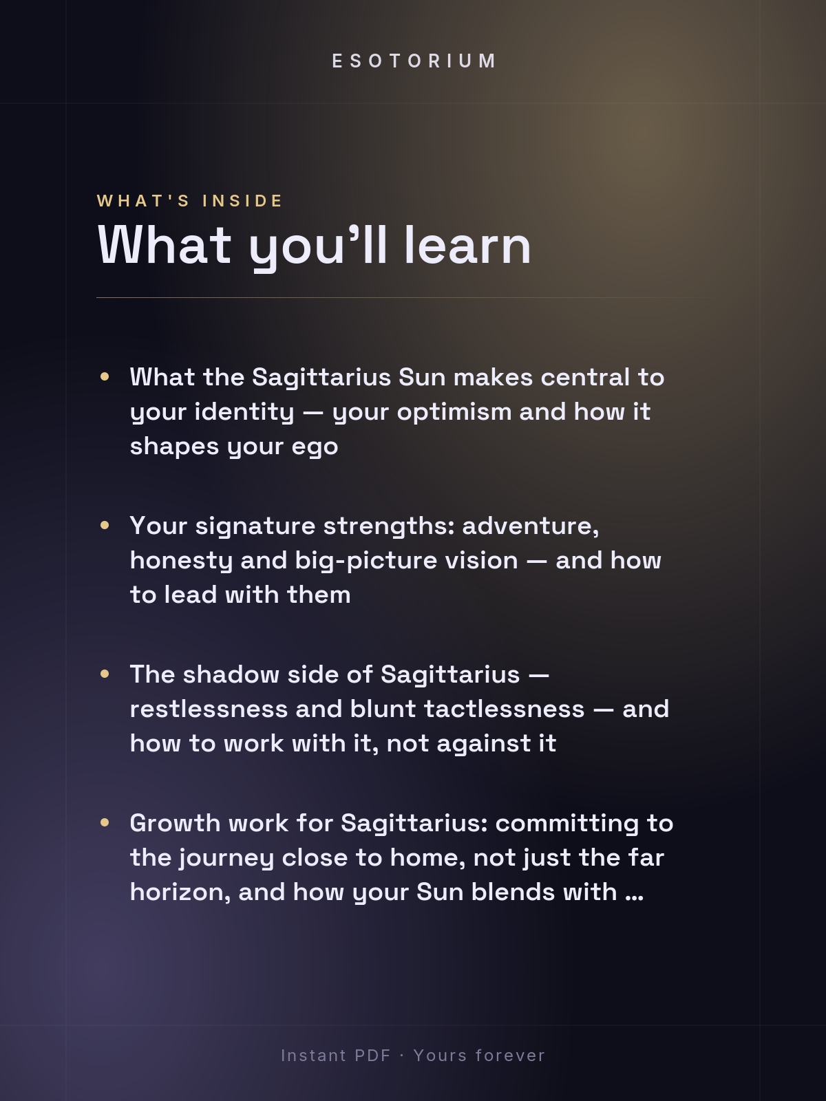 Sun in Sagittarius — Meaning in Your Birth Chart — What's inside