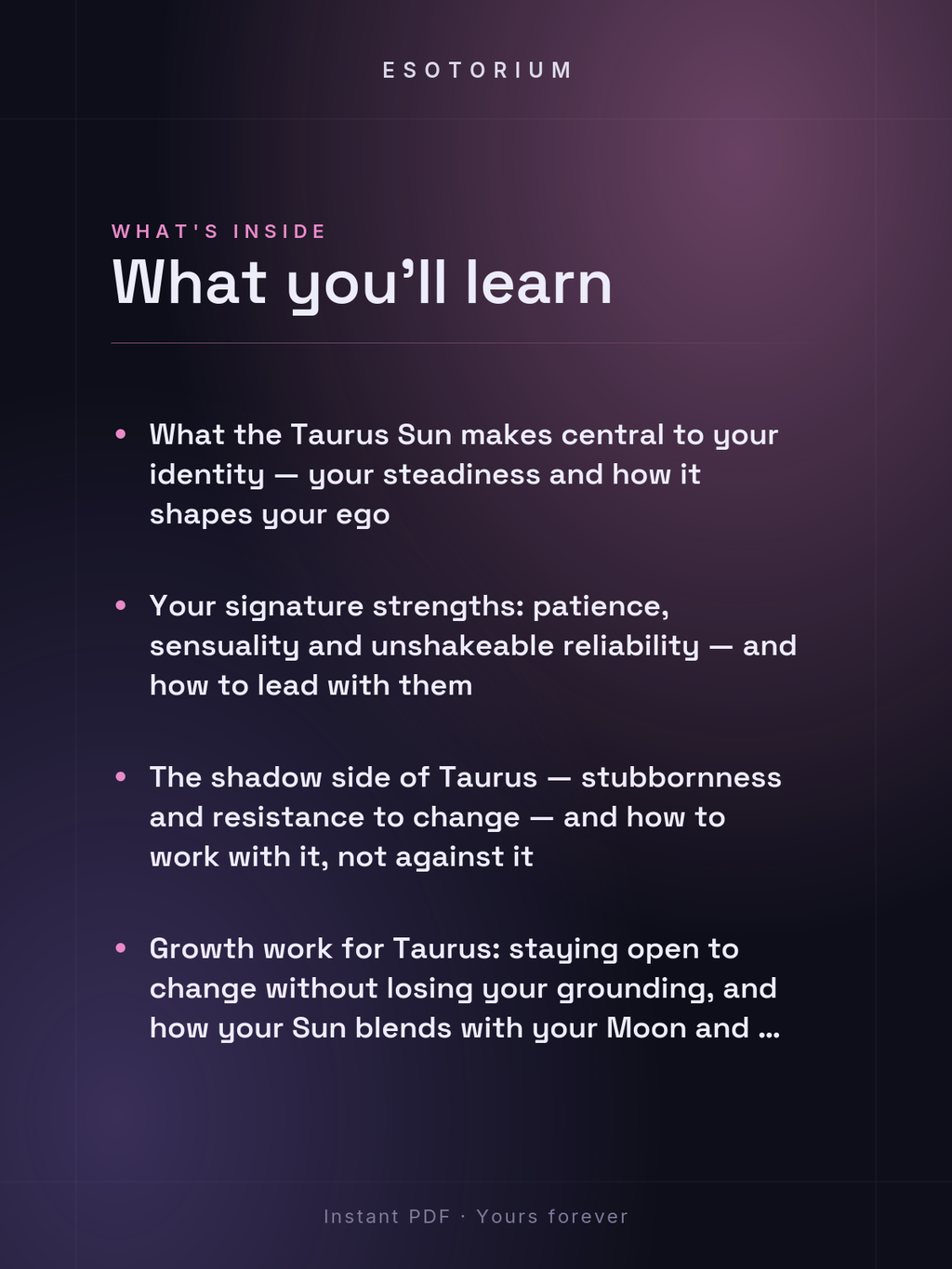 Sun in Taurus — Meaning in Your Birth Chart — What's inside