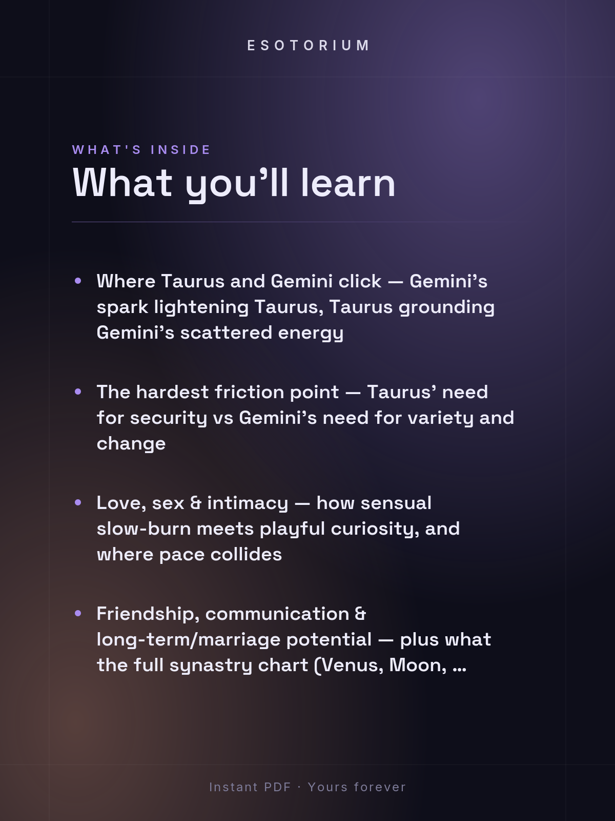Taurus and Gemini Compatibility — Love, Sex & Friendship — What's inside
