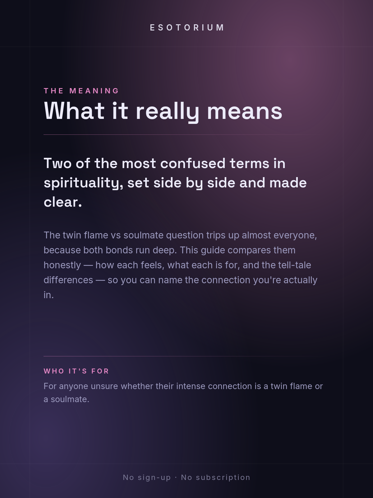 Twin Flame vs Soulmate — How to Tell the Difference — What it means