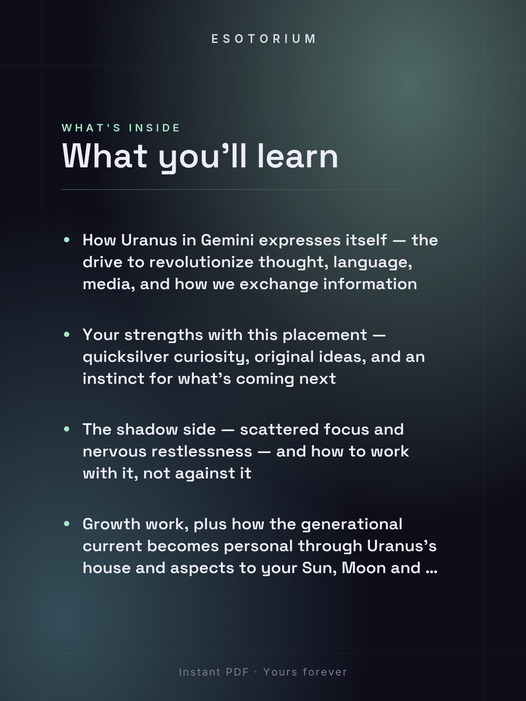 Uranus in Gemini — Meaning in Your Birth Chart — What's inside