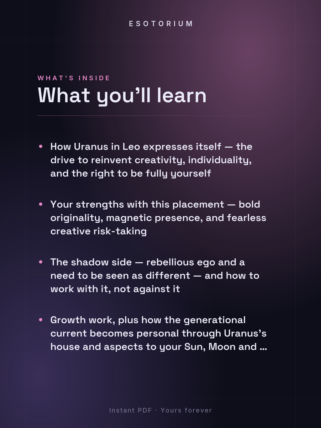 Uranus in Leo — Meaning in Your Birth Chart — What's inside