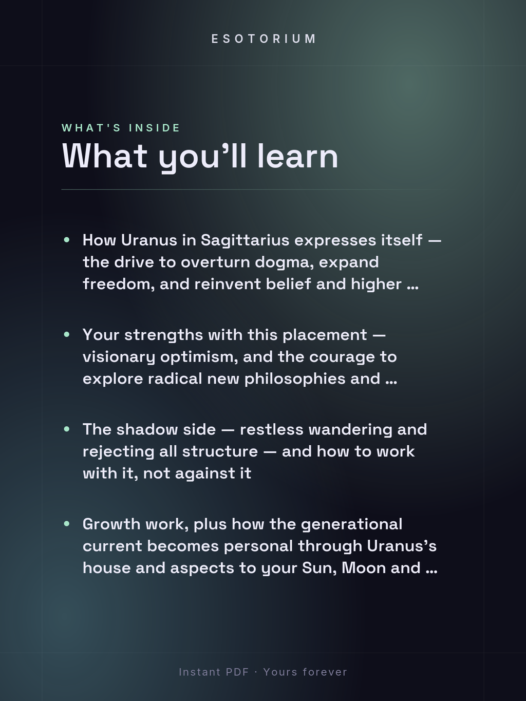 Uranus in Sagittarius — Meaning in Your Birth Chart — What's inside