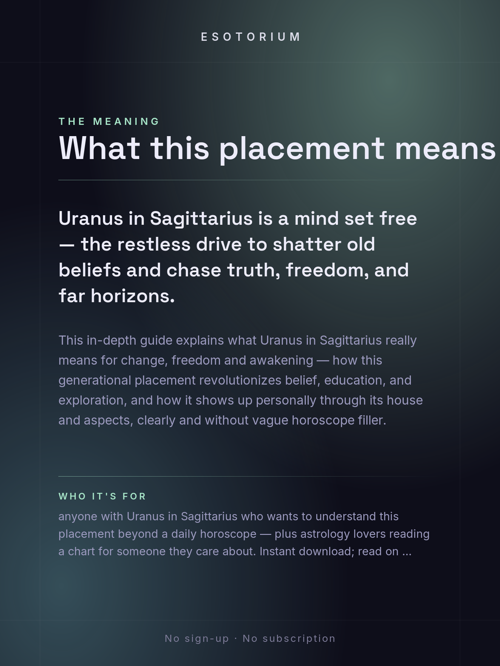 Uranus in Sagittarius — Meaning in Your Birth Chart — What it means