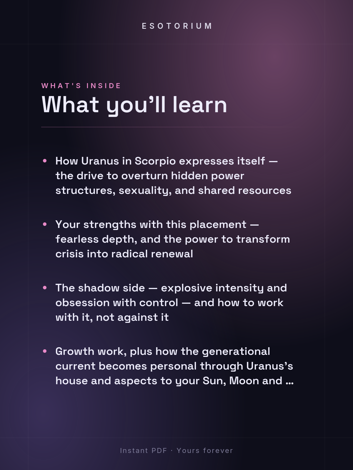 Uranus in Scorpio — Meaning in Your Birth Chart — What's inside