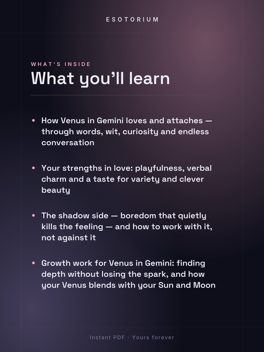 Venus in Gemini — Meaning in Your Birth Chart — What's inside