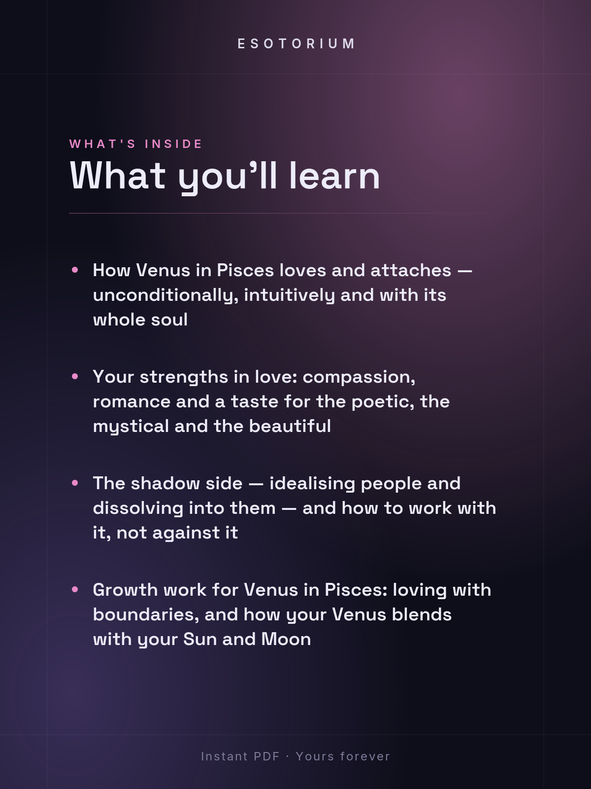 Venus in Pisces — Meaning in Your Birth Chart — What's inside