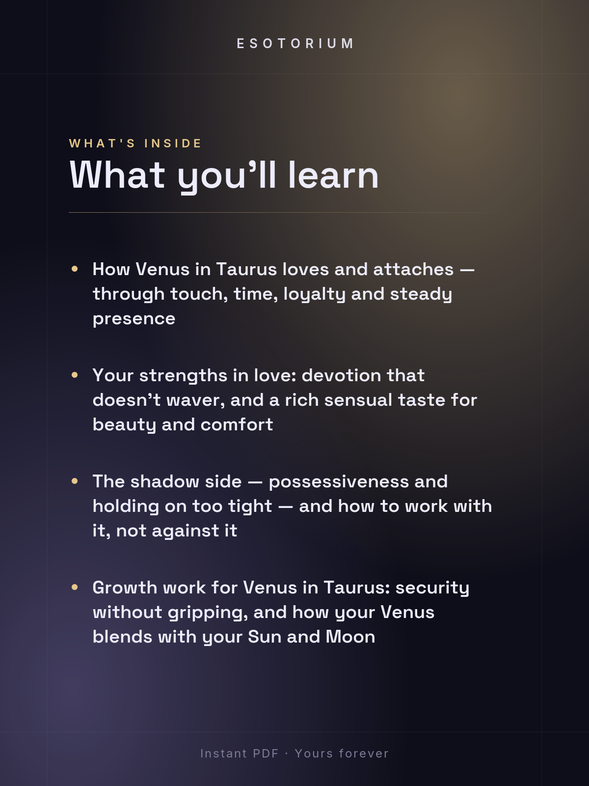 Venus in Taurus — Meaning in Your Birth Chart — What's inside