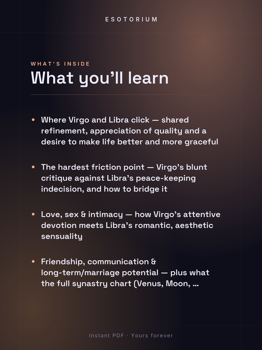 Virgo and Libra Compatibility — Love, Sex & Friendship — What's inside