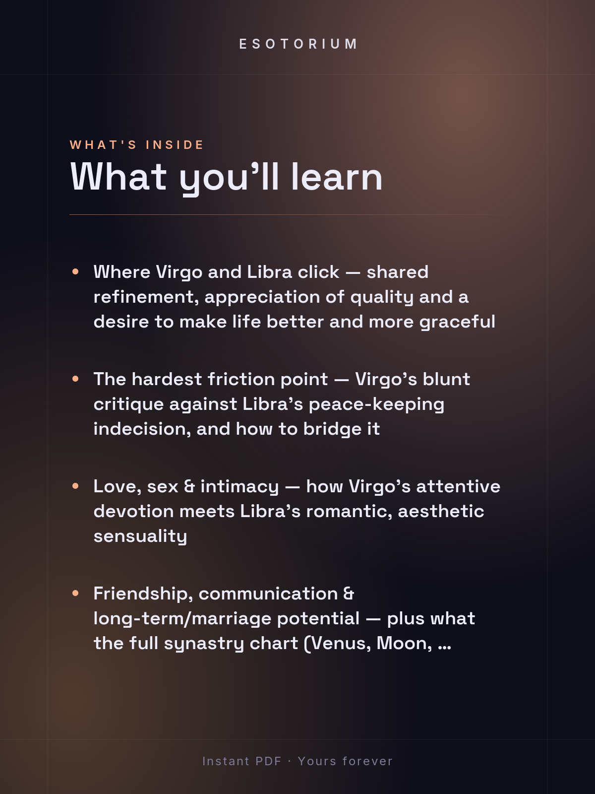 Virgo and Libra Compatibility — Love, Sex & Friendship — What's inside
