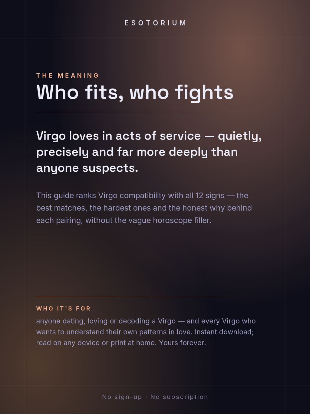 Virgo Compatibility — Best & Worst Matches — What it means