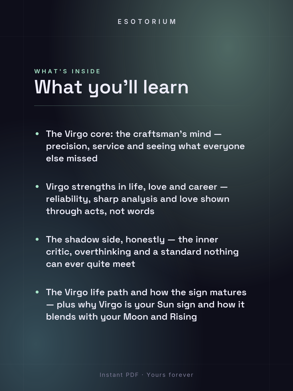 Virgo Zodiac Sign — Complete Personality Guide — what you'll learn