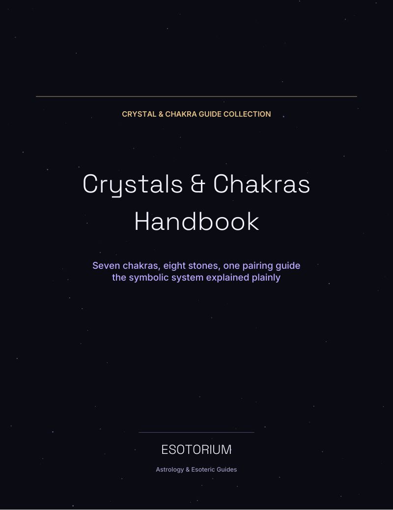 Cover of the Crystals & Chakras Handbook guide bundle