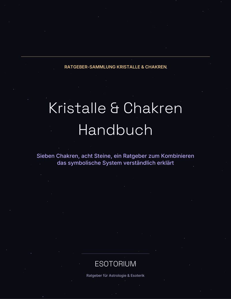 Deckblatt des Ratgeber-Pakets „Handbuch Kristalle & Chakren“