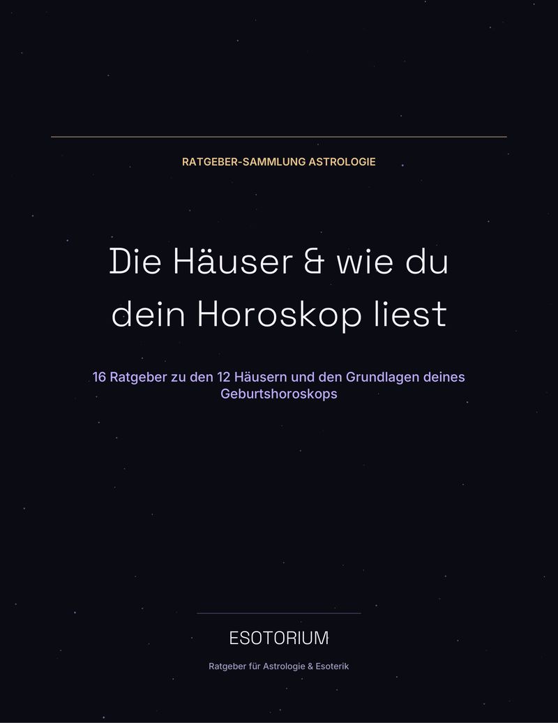 Deckblatt des Ratgeber-Pakets „Die Häuser & wie du dein Horoskop liest“