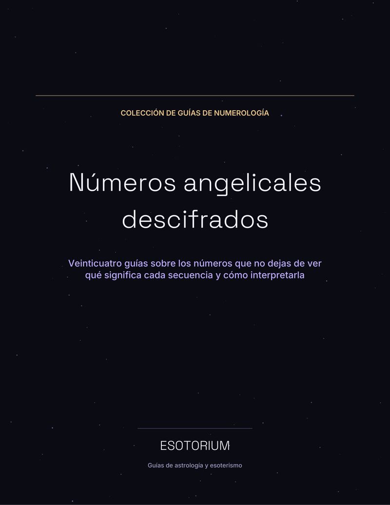 Portada del paquete de guías «Números angelicales descifrados»
