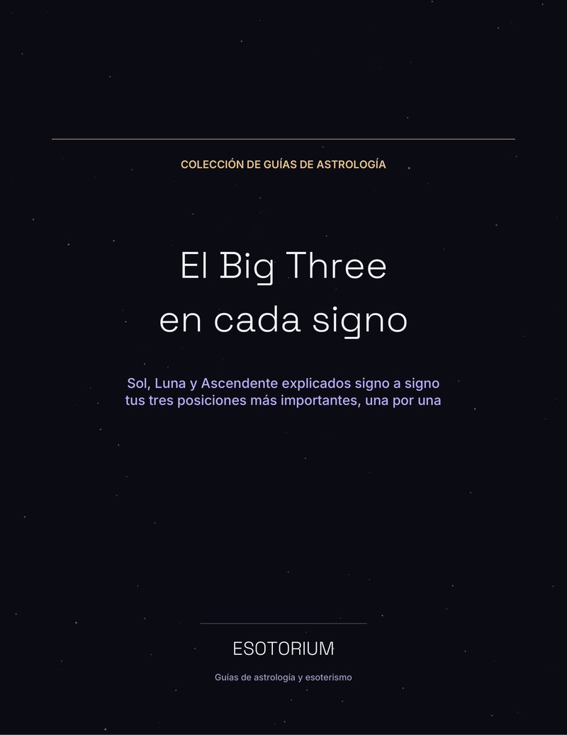 Portada del paquete de guías «El Big Three en cada signo»