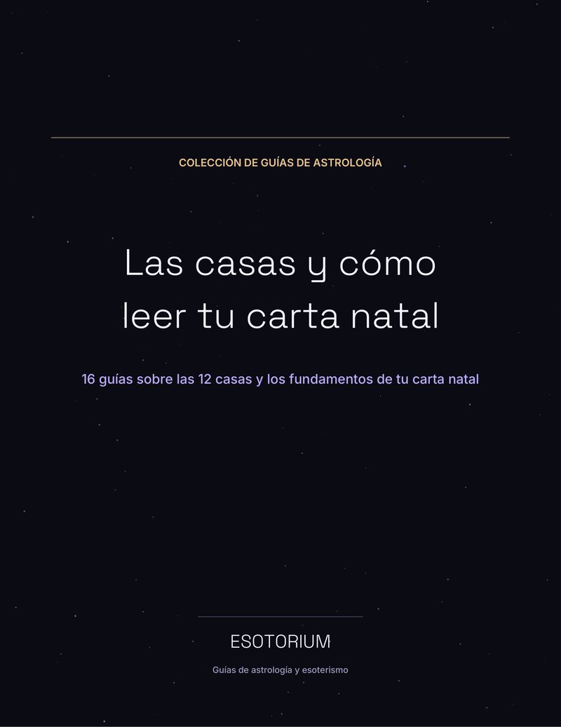 Portada del paquete de guías «Las casas y cómo leer tu carta natal»